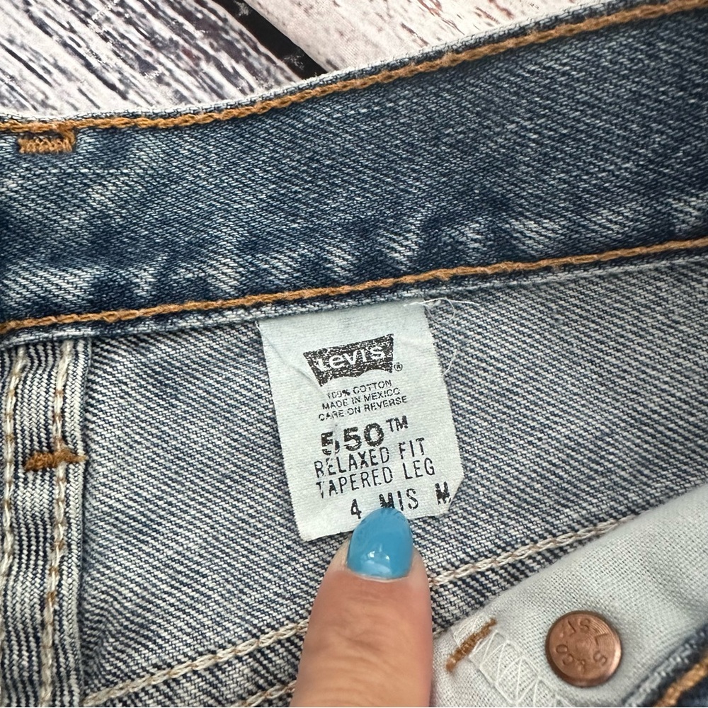 Vintage 90’s Levi’s 550 Relaxed Fit Tapered Leg High Rise Jeans - Picture 7 of 11
